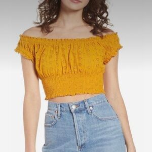 Hollister Yellow Crop Top